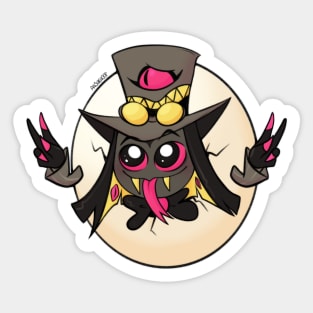 Sir Pentious Egg boy Hazbin hotel fanart by anshiehoop Sticker